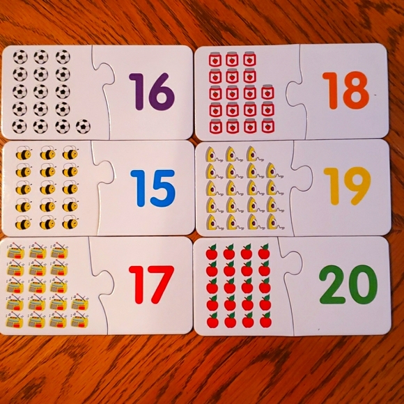 40 pc Match-It Counting 20 Puzzles Preschool - Picture 4 of 5